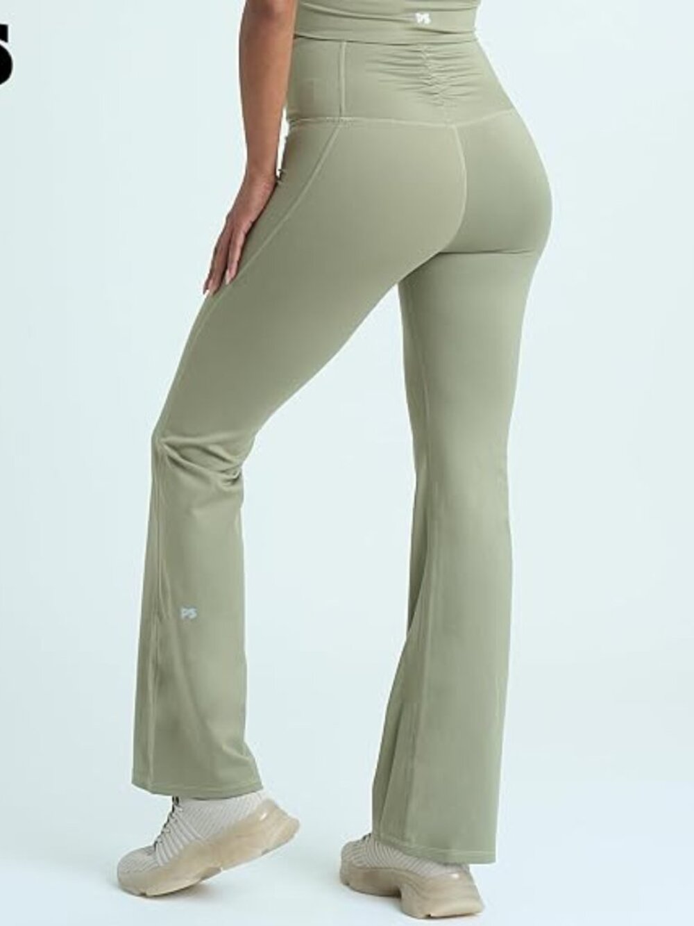 POPSUGAR Flare Pants for Women, Bell Bottoms High Waisted Yoga Pants w/ pockets